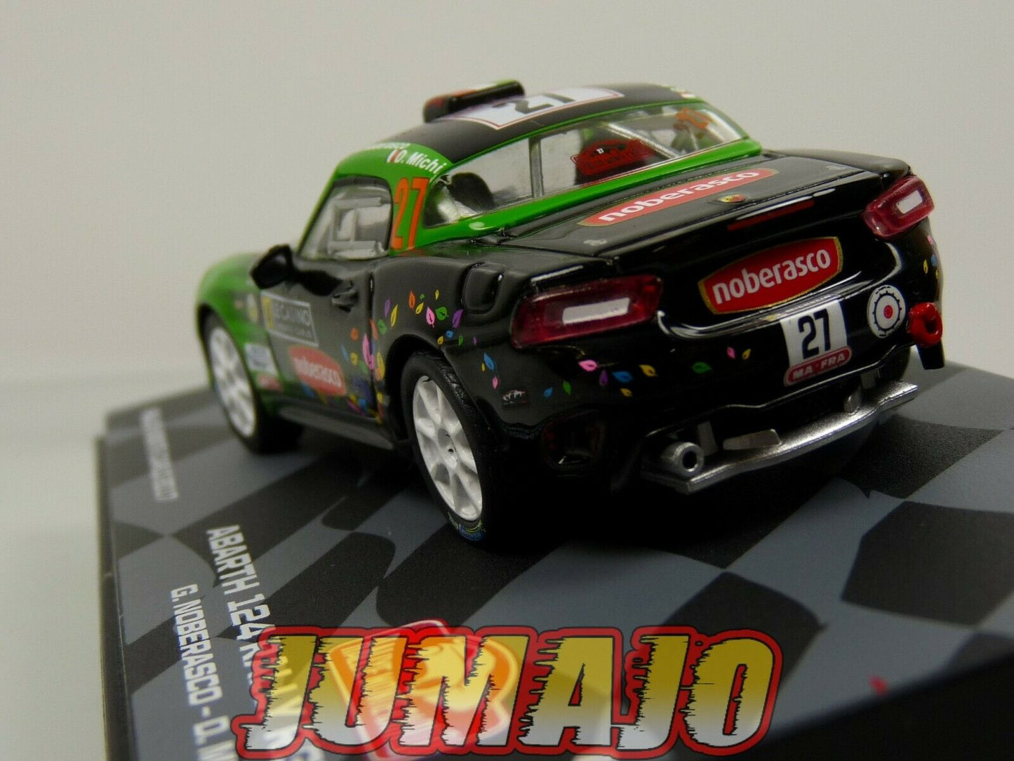 RMIT34 1/43 IXO Rallye Monte Carlo : FIAT Abarth 124 Rally RGT 2017 #27 G.Noberasco