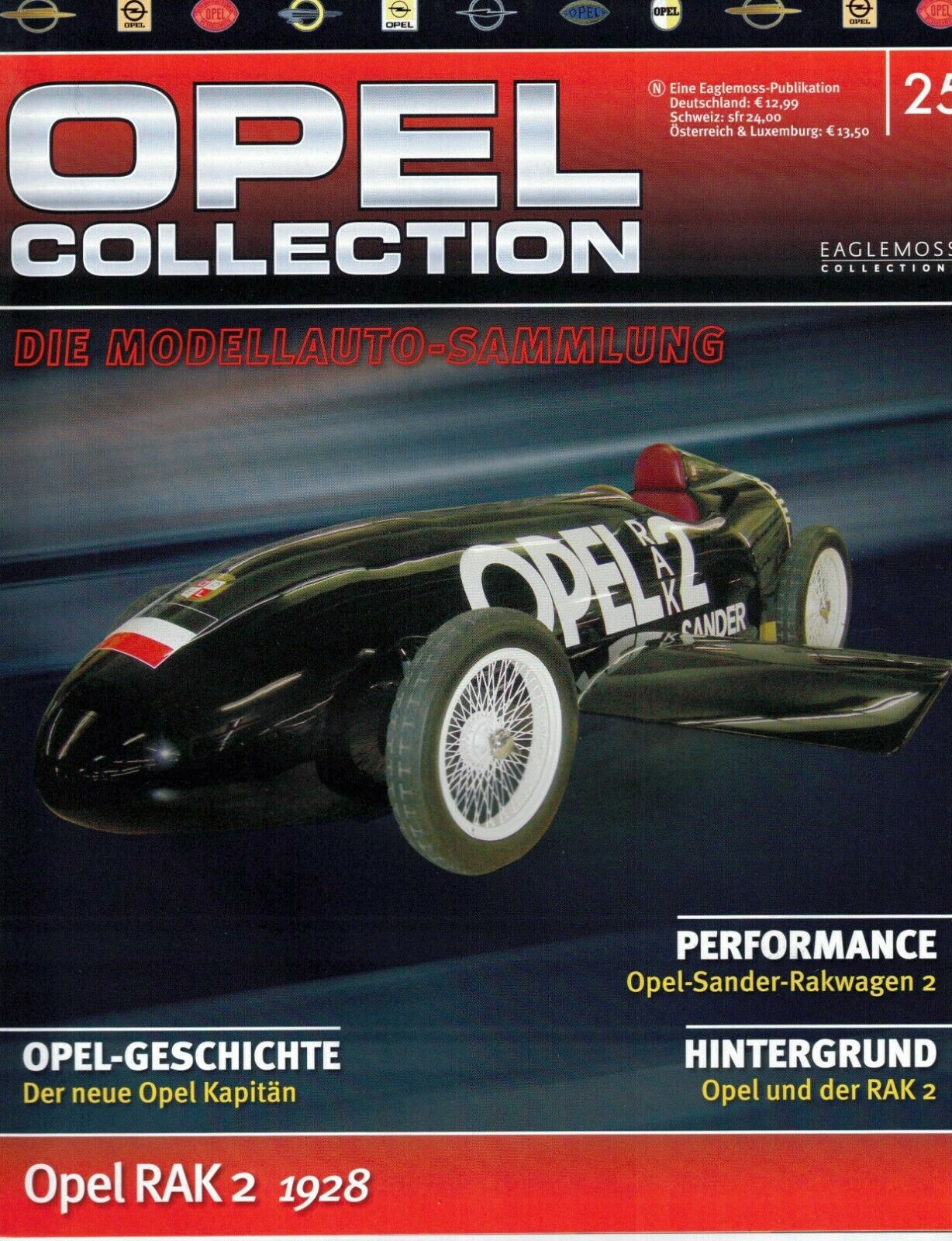 LOT 11 FASCICULES eaglemoss OPEL (en allemand) 19,23,25,48,49,51,55,61,64,69,78