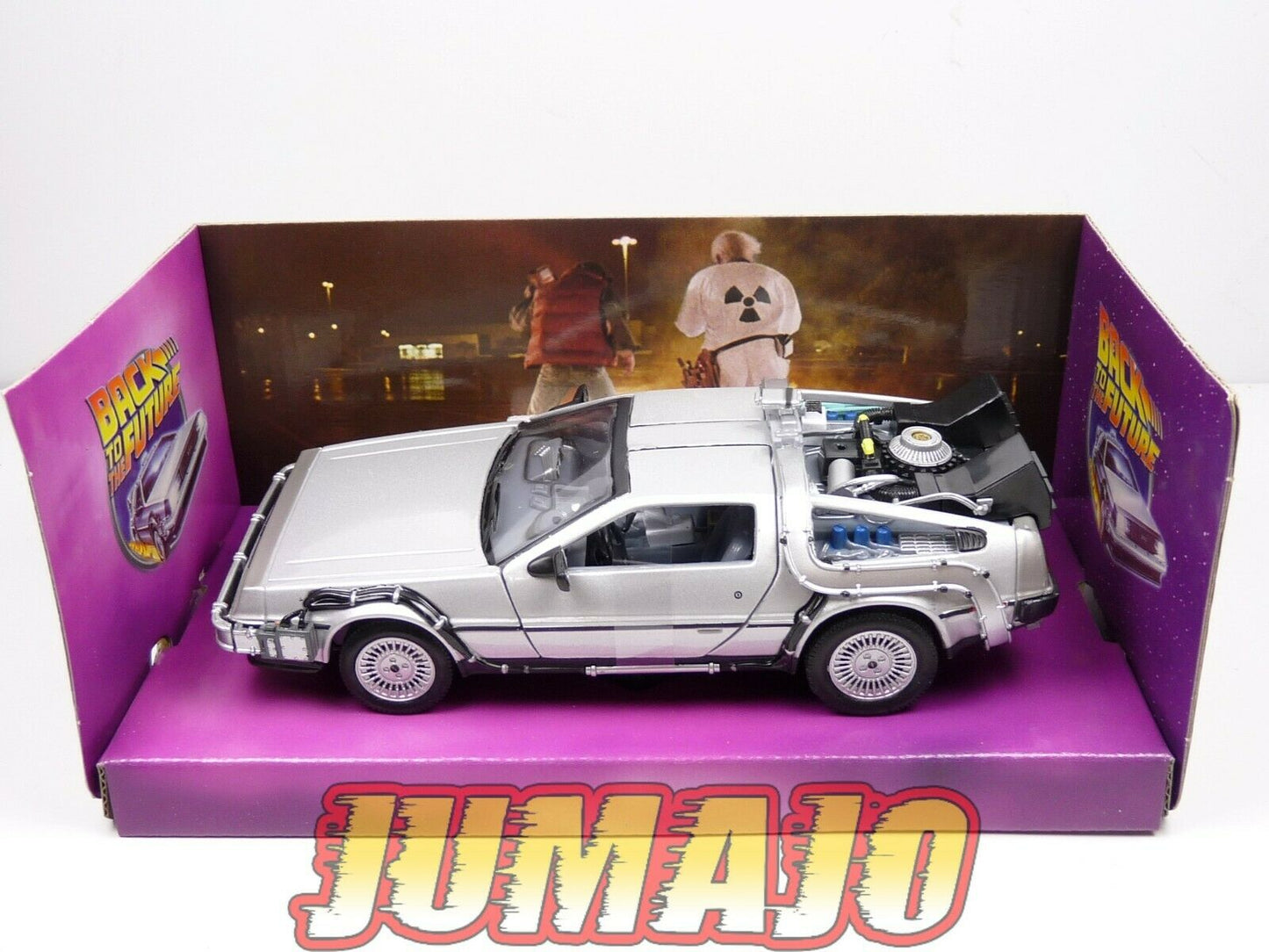 FIL33 Voiture 1/24 WELLY : DELOREAN RETOUR VERS LE FUTUR I "back to the future"