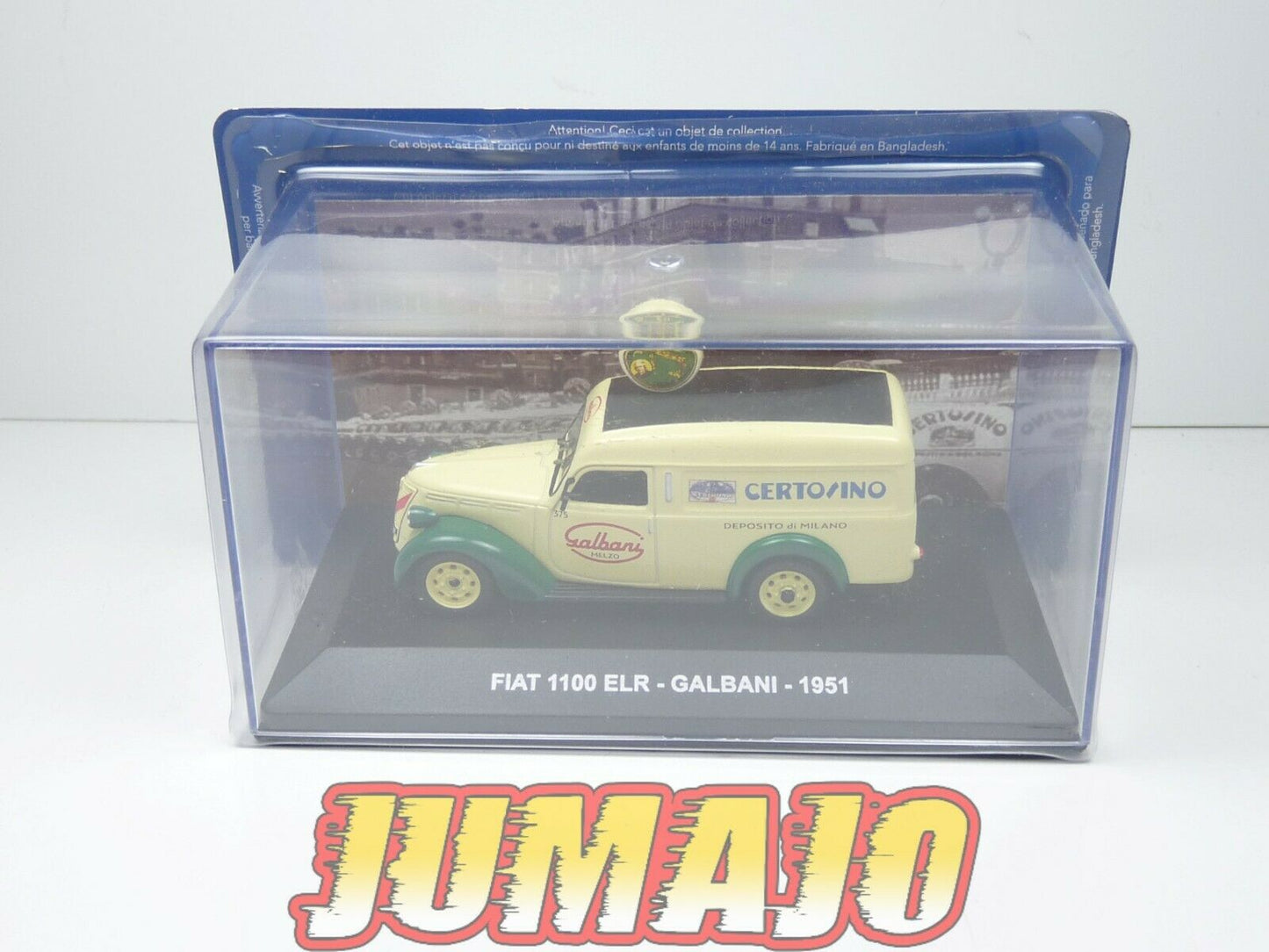 VCE1 1/43 IXO Commerciale Epoque : FIAT 1100 ELR Fromage Galbani 1951