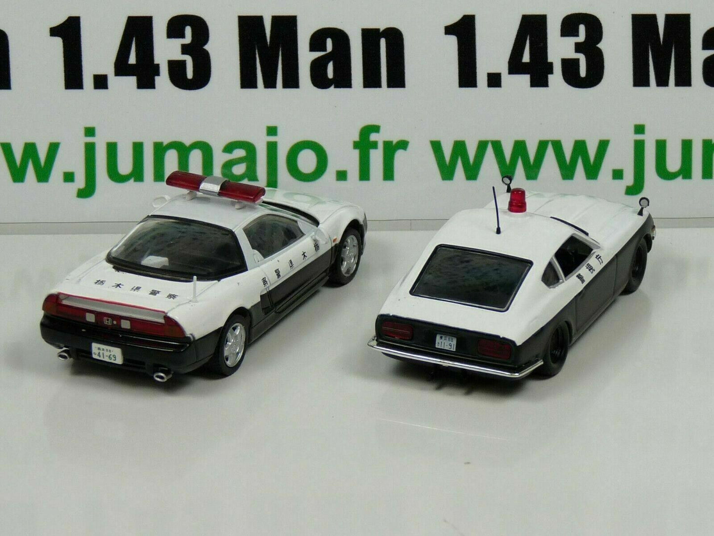 lot 2 X 1/43 IST deAgostini Police du Monde : UK HONDA NSX Datsun 240Z PM5 + PM8