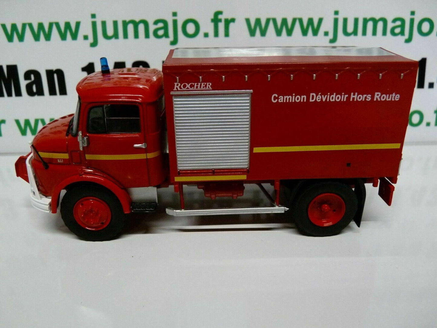 CPF73 Camion 1/43 Hachette IXO Pompiers : MERCEDES LAF 911 Dévidoir automobile Rocher