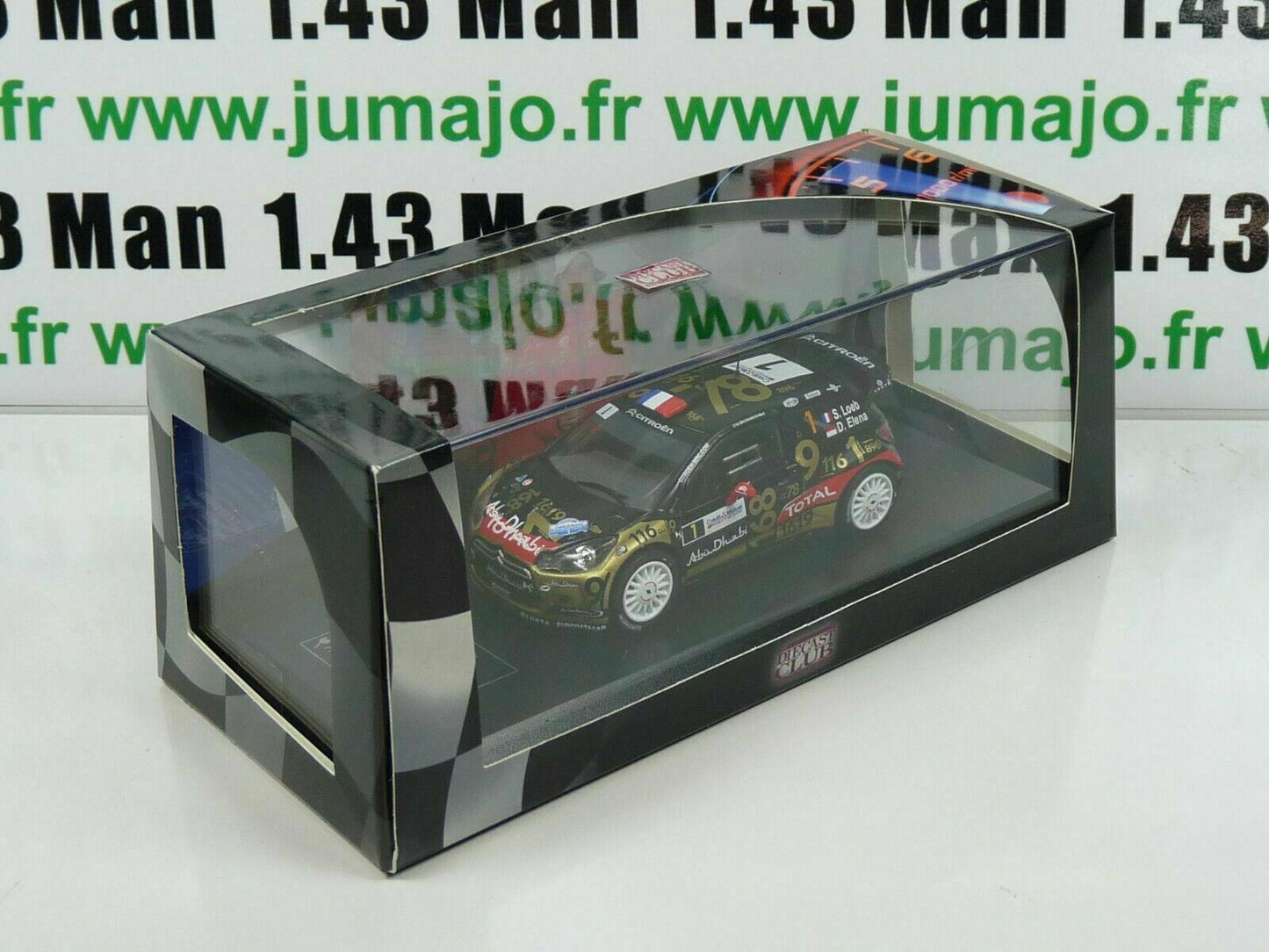 LOT 2X 1/43 IXO Rallye CITROËN DS3 WRC LOEB Alsace 2013 / Monte carlo 2013