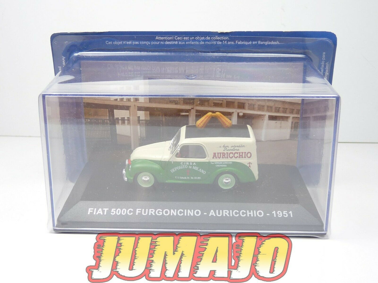VCE11 1/43 IXO Commerciale Epoque : FIAT 500C Furgoncino Auricchio 1951