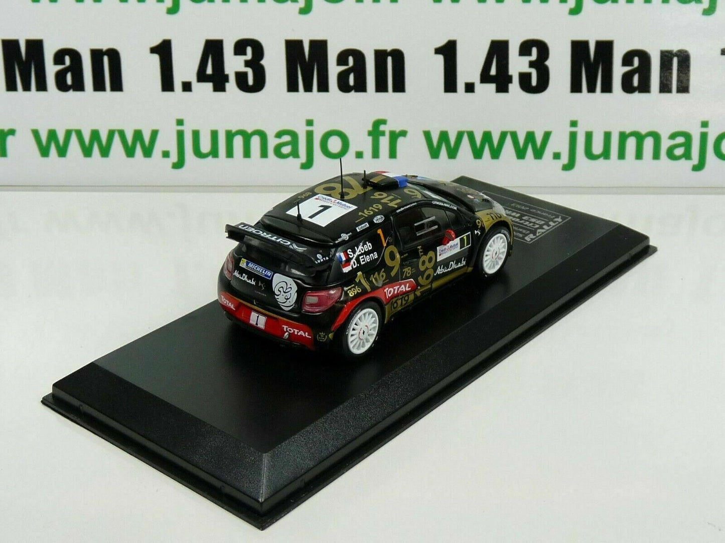 LOT 2X 1/43 IXO Rallye CITROËN DS3 WRC LOEB Alsace 2013 / Monte carlo 2013