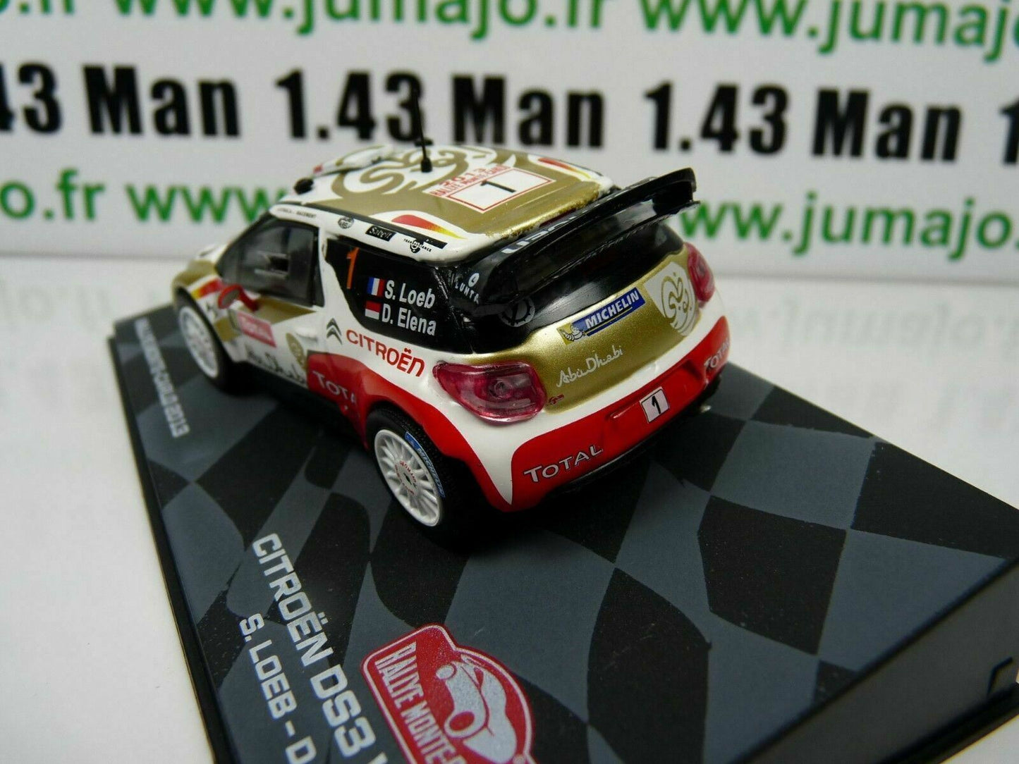 RMIT2 1/43 IXO Rallye Monte Carlo : CITROEN DS3 WRC Winner 2013 #1 S.Loeb