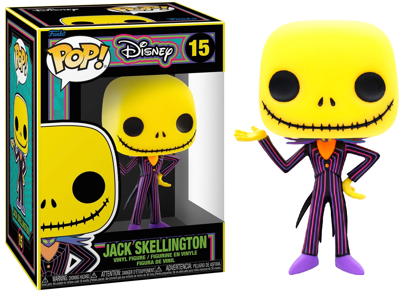 POP124 Figurine Vinyl FUNKO POP Disney : Jack Skellington #15