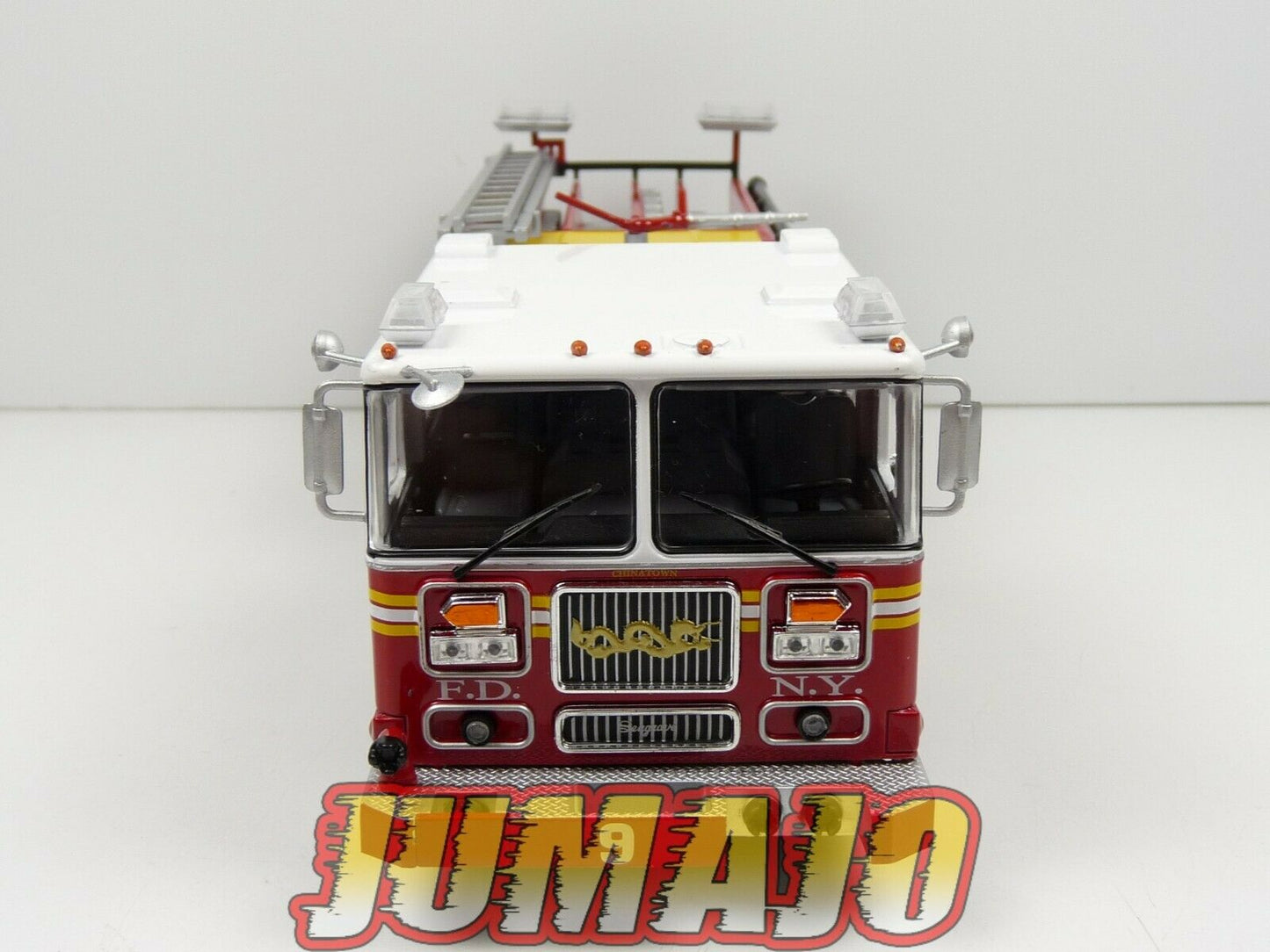 CPI2 camion POMPIER 1/43 Hachette Autopompa Seagrave Pumper USA 2003 Chinatown