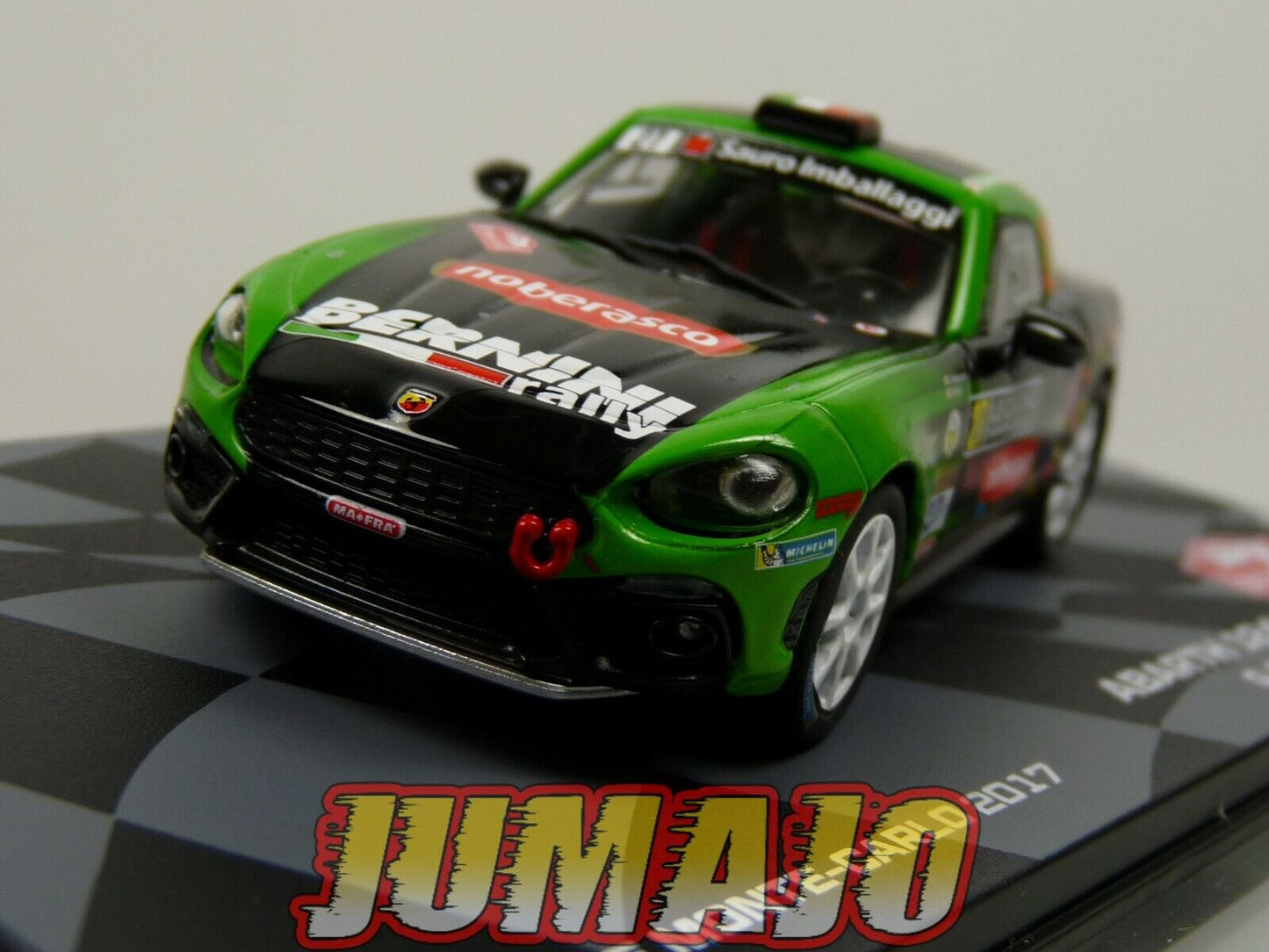 RMIT34 1/43 IXO Rallye Monte Carlo : FIAT Abarth 124 Rally RGT 2017 #27 G.Noberasco