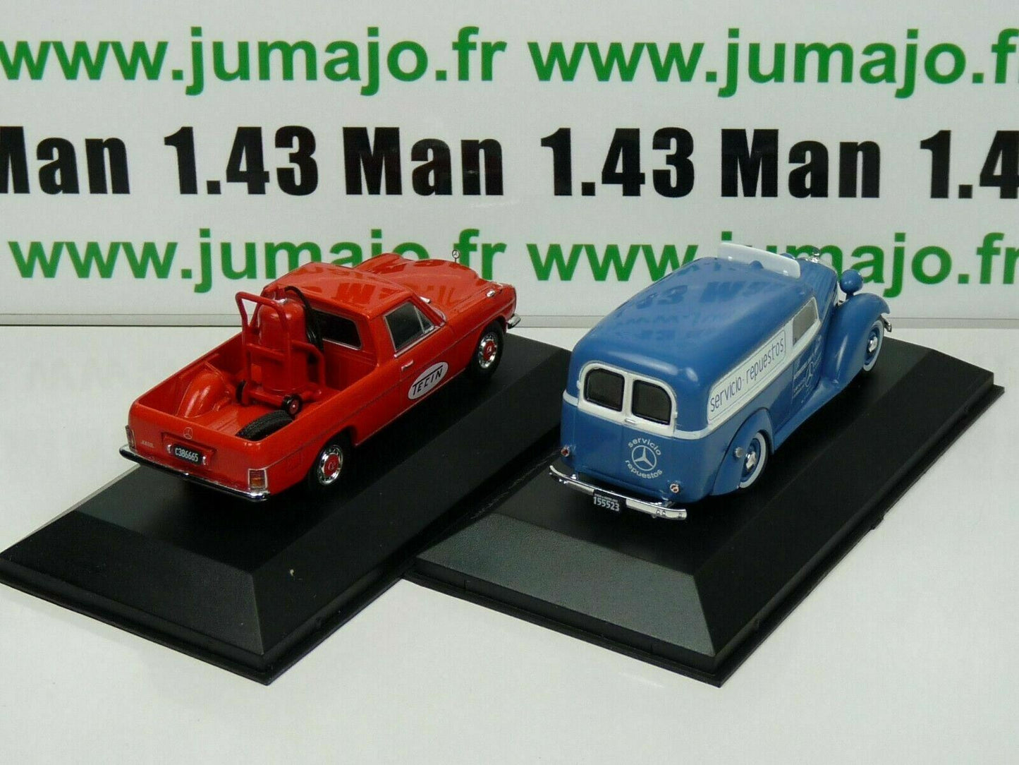 LOT 2 1/43 SALVAT Vehiculos Inolv. Servicios: Mercedes-Benz 220D et 170D