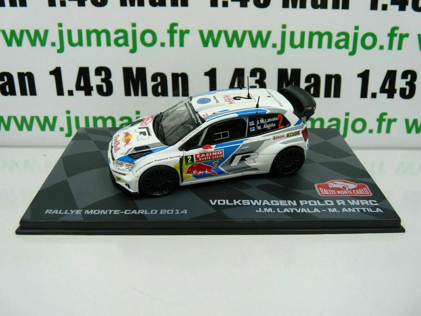 RMIT18 1/43 IXO Rallye Monte Carlo : VOLKSWAGEN Polo R WRC 2014 #2 J-M.Latvala
