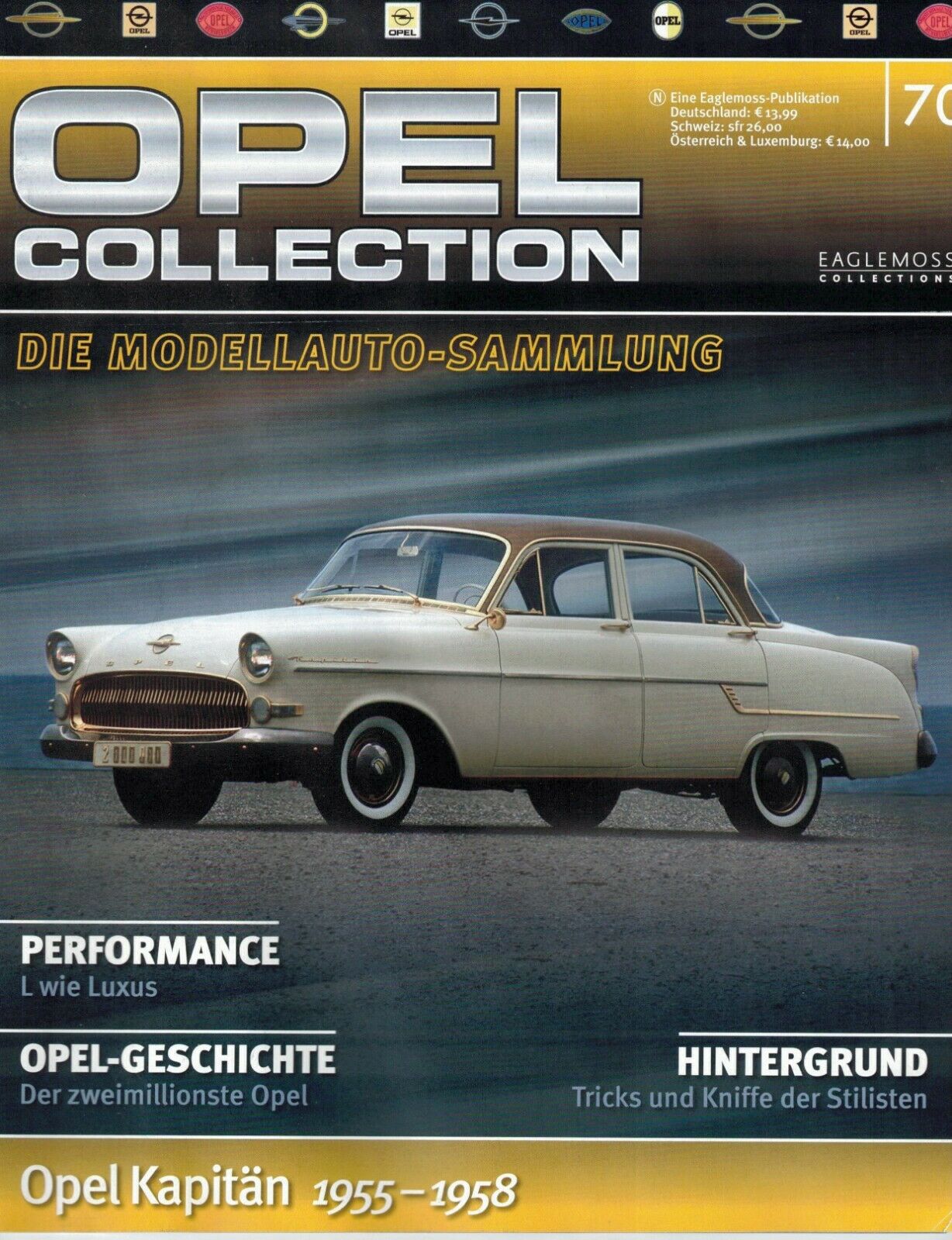 LOT 12 FASCICULES eaglemoss OPEL en allemand 22,44,50,52,53,60,63,65,70,74,76,79