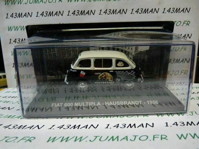 PIT62 1/43 IXO Véhicules d'époque ITALIE : FIAT 600 Multipla café HAUSBRANDT 1956