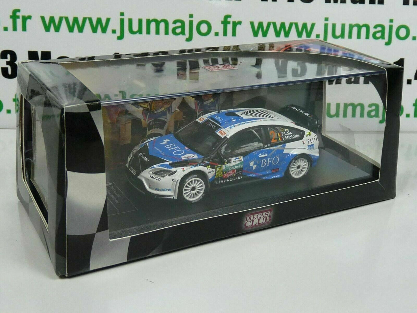 RD25 1/43 IXO Direkt Rallye Ford FOcus RS WRC 08 Belgium F.LOIX / F.MICHOTTE #2