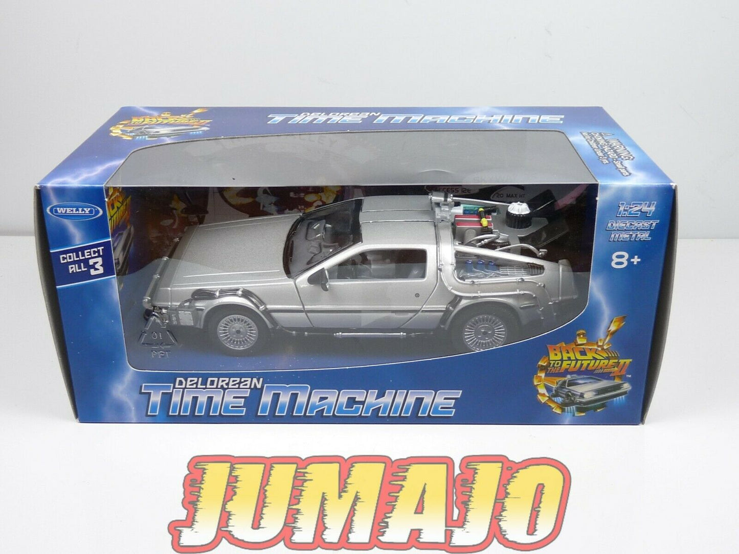 FIL34 Voiture 1/24 WELLY : DELOREAN RETOUR VERS LE FUTUR II "back to the future"