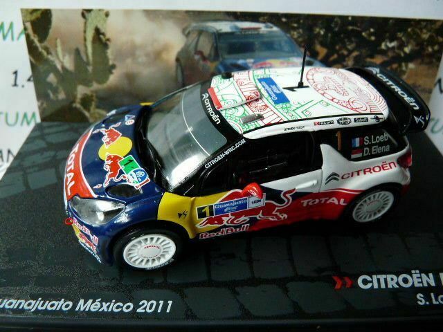 lot Ixo eaglemoss 2 Sébastien LOEB 1/43 CITROEN DS3 WRC 2011/2013 Carlo Mexique