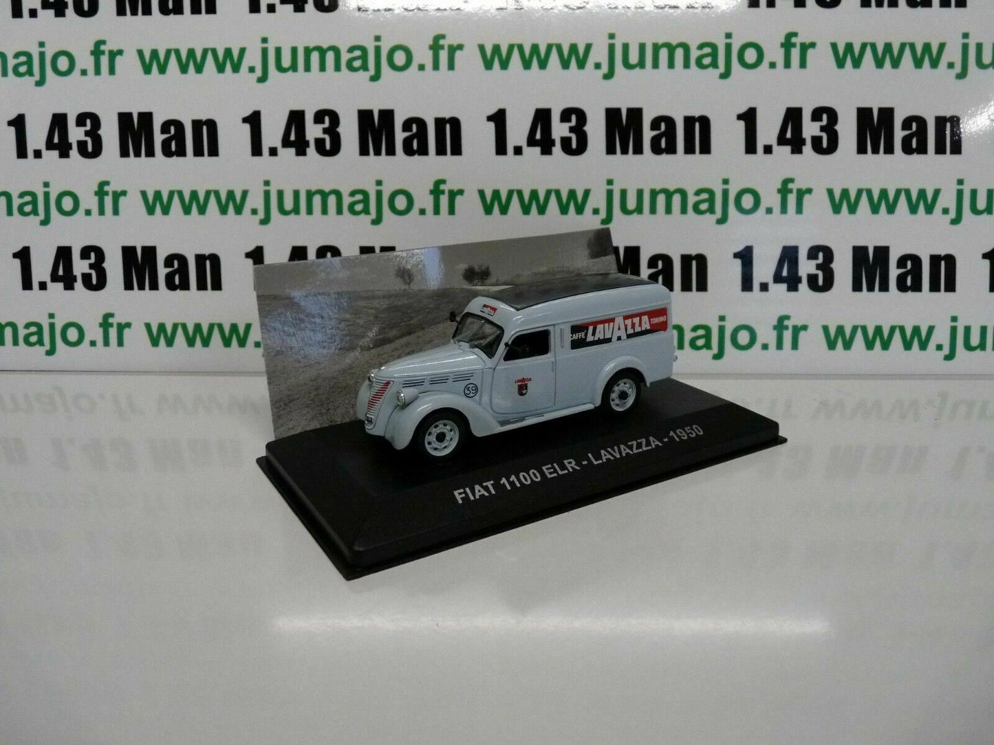 lot 4 1/43 IXO Altaya camionnette FIAT Alfa Roméo Lavazza Ferrero Plasmon Charms
