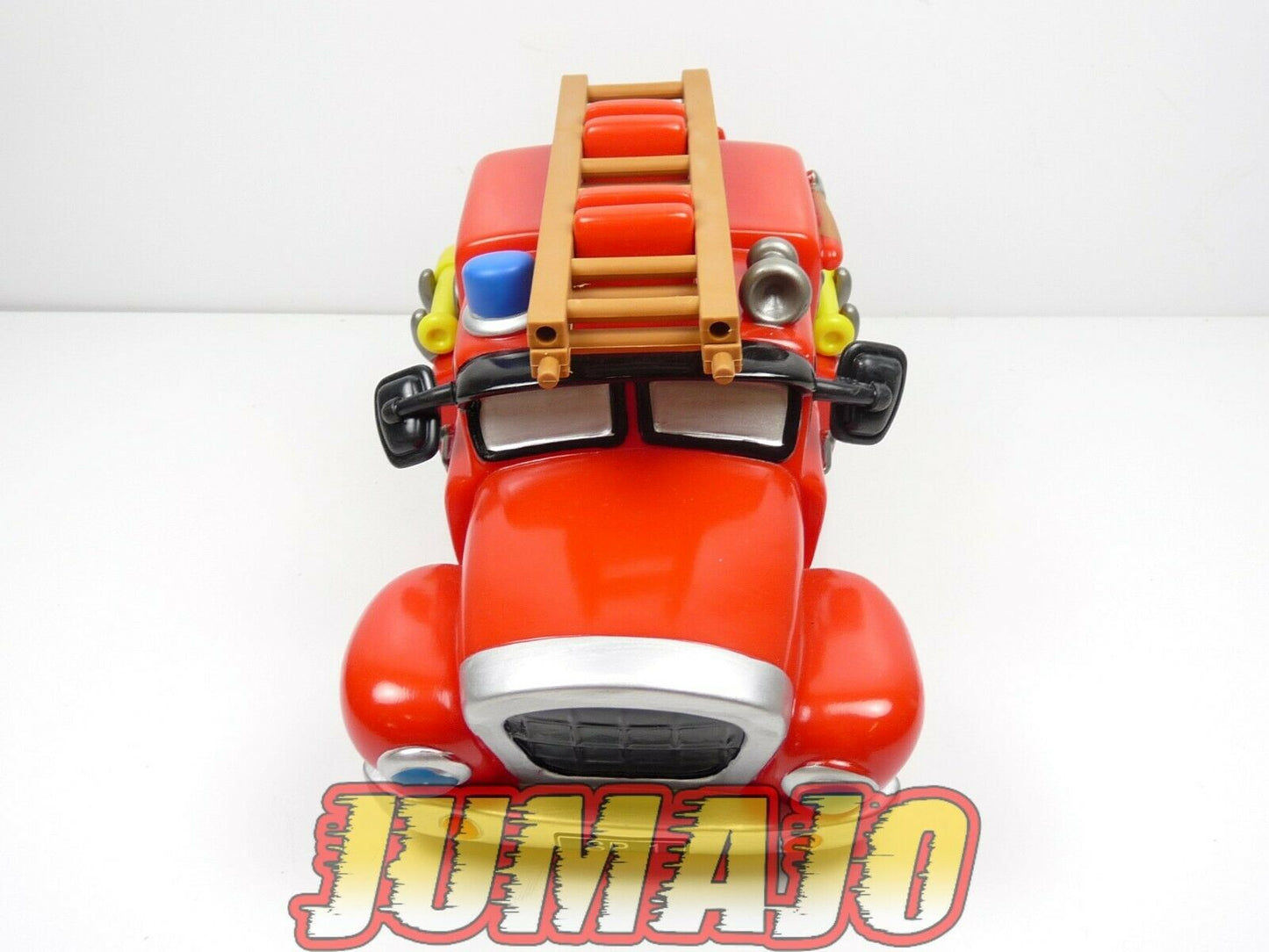 CP100 lot FIGURINES PVC enfant POMPIERS : camion + 4 soldats + accesoires 22cm