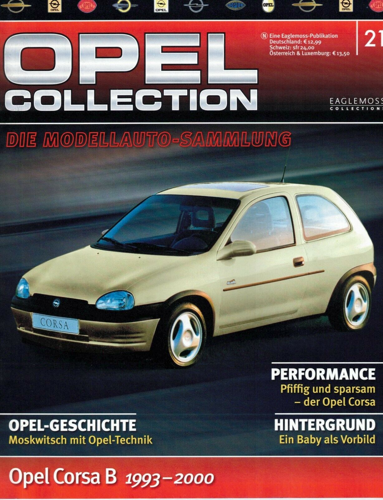 LOT 11 FASCICULES eaglemoss OPEL (en allemand) 17,20,21,26,37,47,68,72,73,75,77