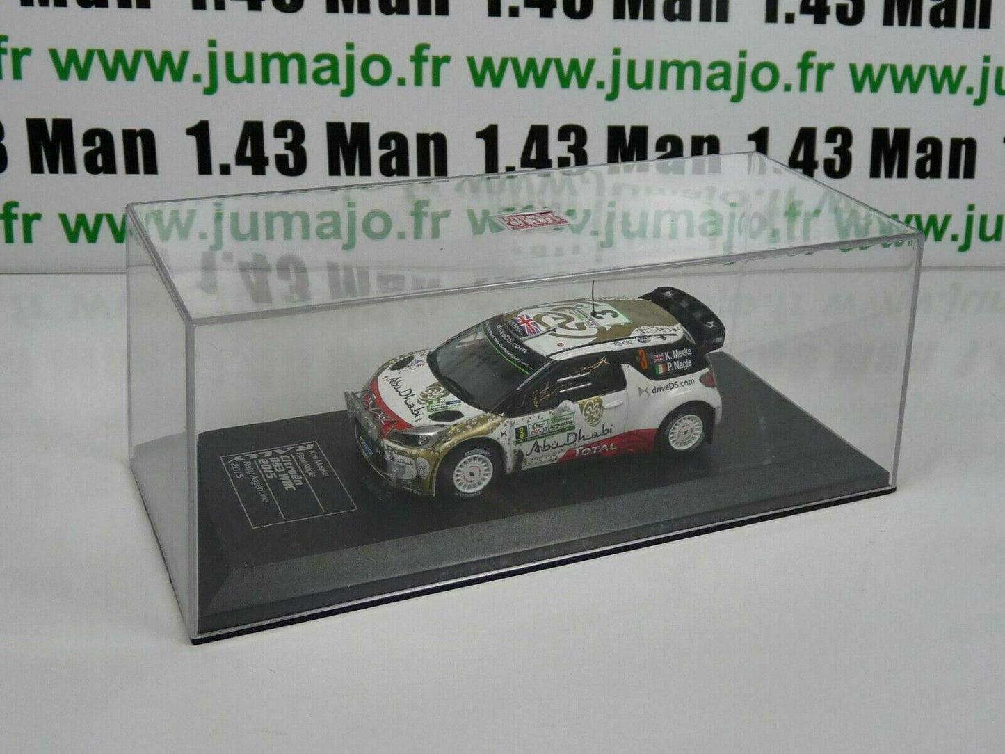 RD16 voiture 1/43 IXO Direkt Rallye : CITROËN DS3 WRC Argentine 2015 K.MEEKE