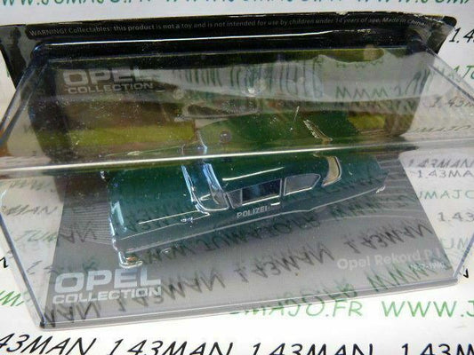 OPE102 Voiture 1/43 IXO Eaglemoss OPEL Collection : Rekord PI polizei 1957-1960