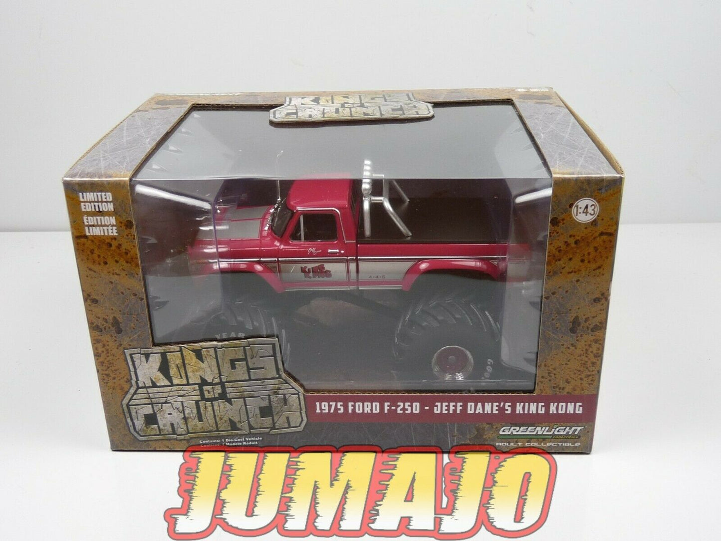 DIV44 voiture 1/43 GREENLIGHT : FORD F 250 1975 Jeff dane's King Kong