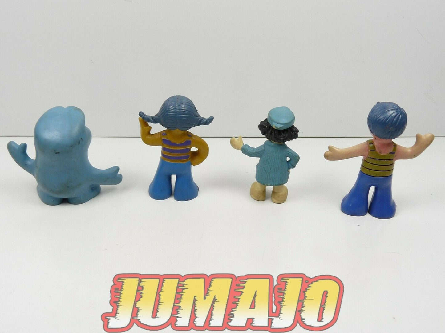 FIG42c lot 7 figurines PVC schleich 1974 KLAWITTERBUS 5/7,5 cm Freddy chien lapi