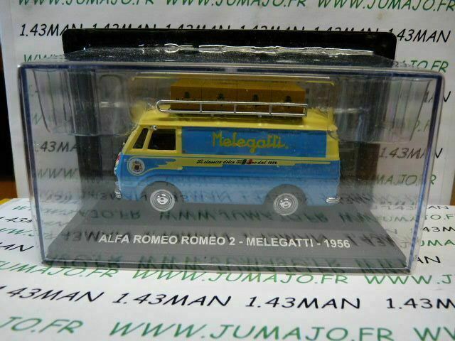 PIT56 1/43 IXO Véhicules d'époque ITALIE : ALFA ROMEO 2 Melegatti 1956 galerie
