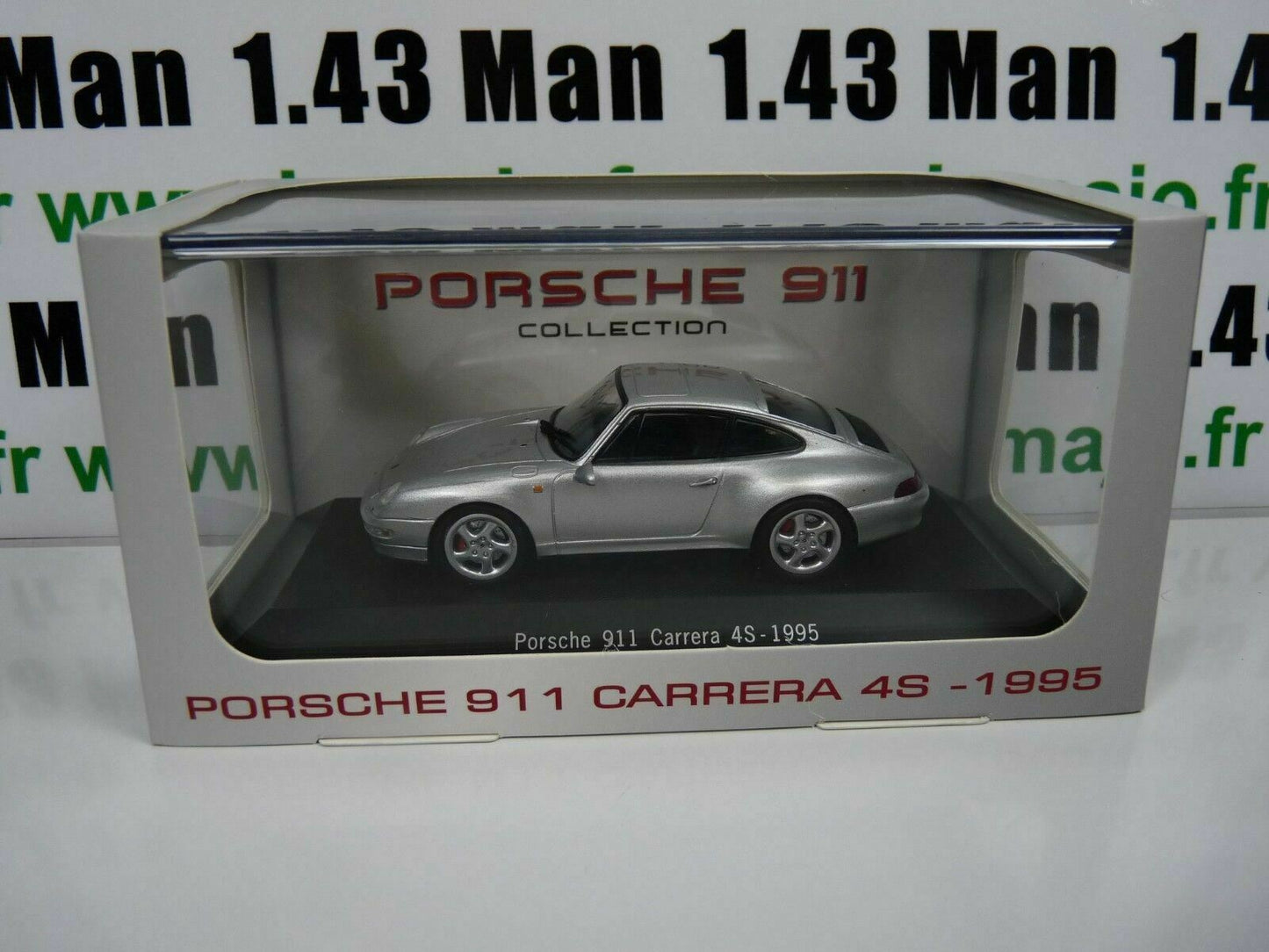 POR9 Voiture 1/43 atlas NOREV PORSCHE 911 : PORSCHE 911 Carrera 4S 1995