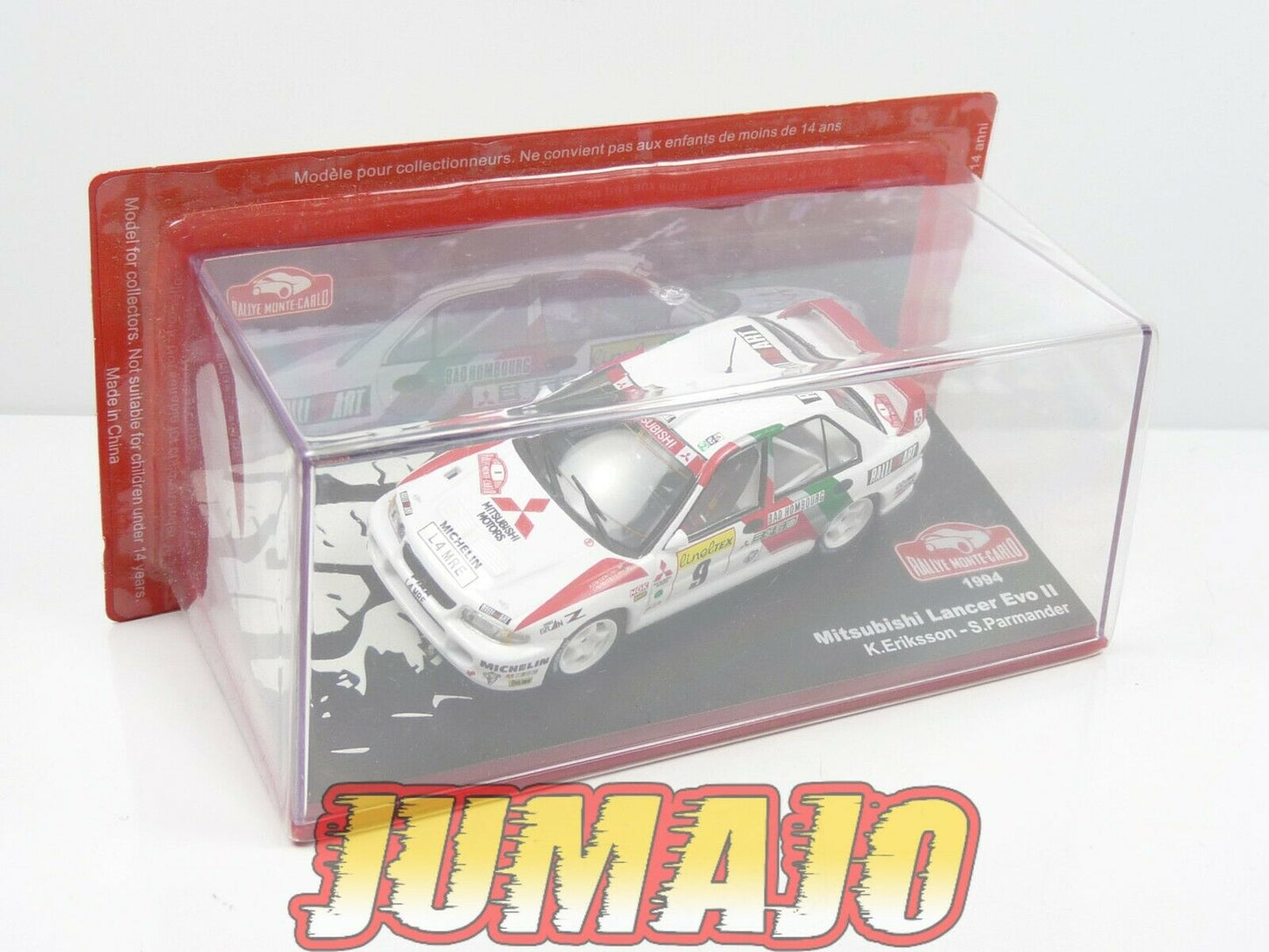 RMC117 Voiture 1/43 IXO Altaya Rallye Monte-Carlo MITSUBISHI Lancer EVO II 1994 #9 Eriksson