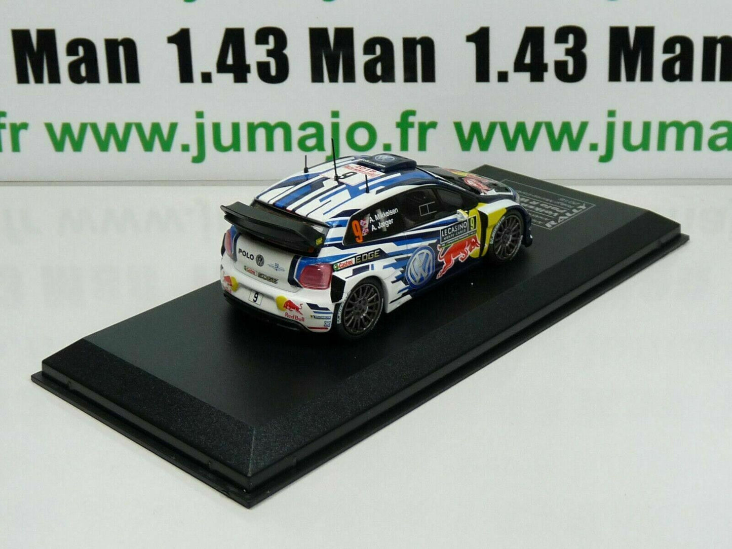 RD3B 1/43 IXO Direkt Rallye VOLKSWAGEN POLO R WRC Monte Carlo 2016 Mikkelsen