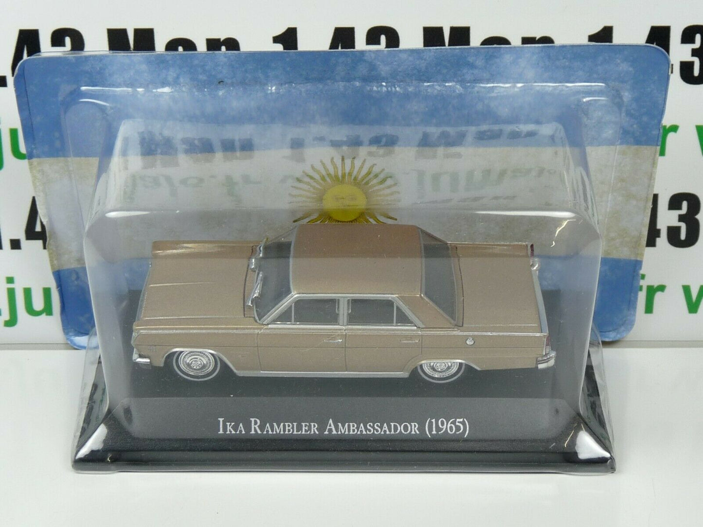 ARG38 Voiture 1/43 SALVAT Autos Inolvidables : IKA Rambler ambassador ( Renault )