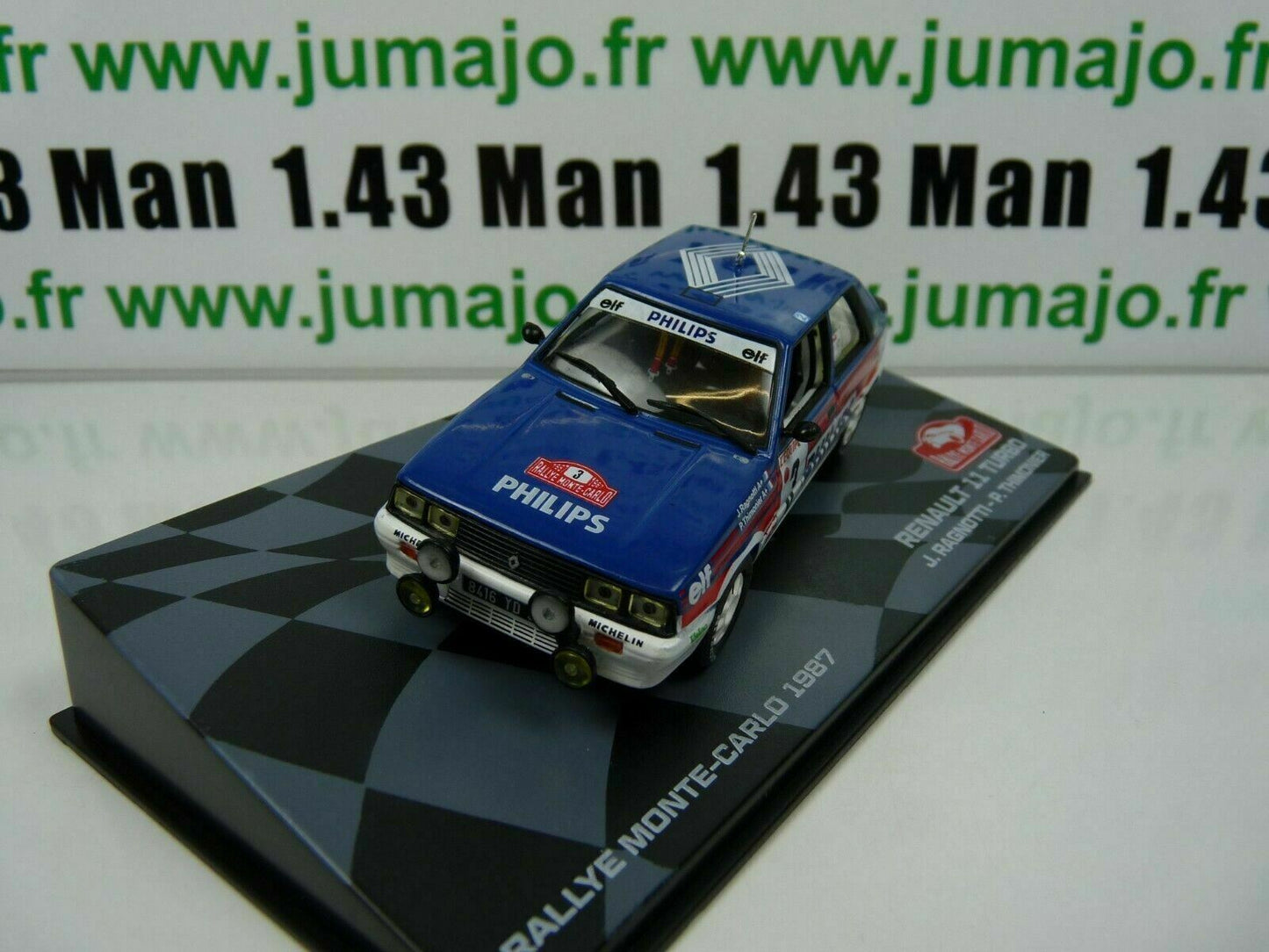 RMIT19 1/43 IXO Rallye Monte Carlo : RENAULT 11 Turbo 1987 #3 J.Ragnotti