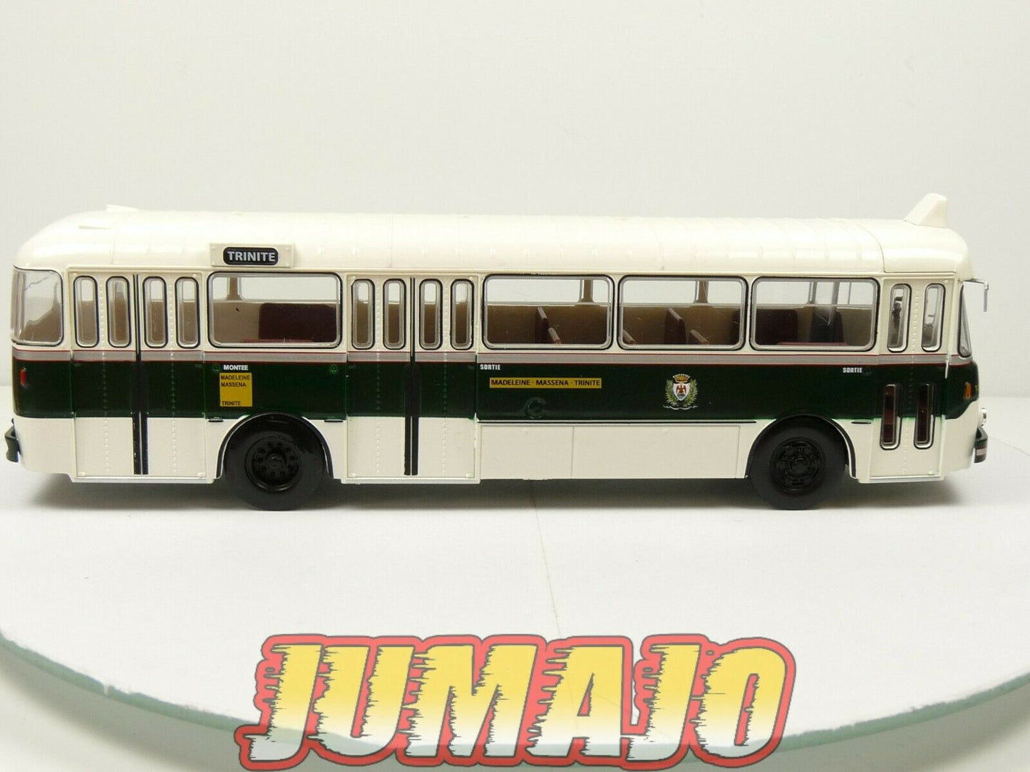 BUS69 Bus 1/43 IXO Hachette BERLIET PLR 8 MU 105 Ligne 3 Trinite 1956 France