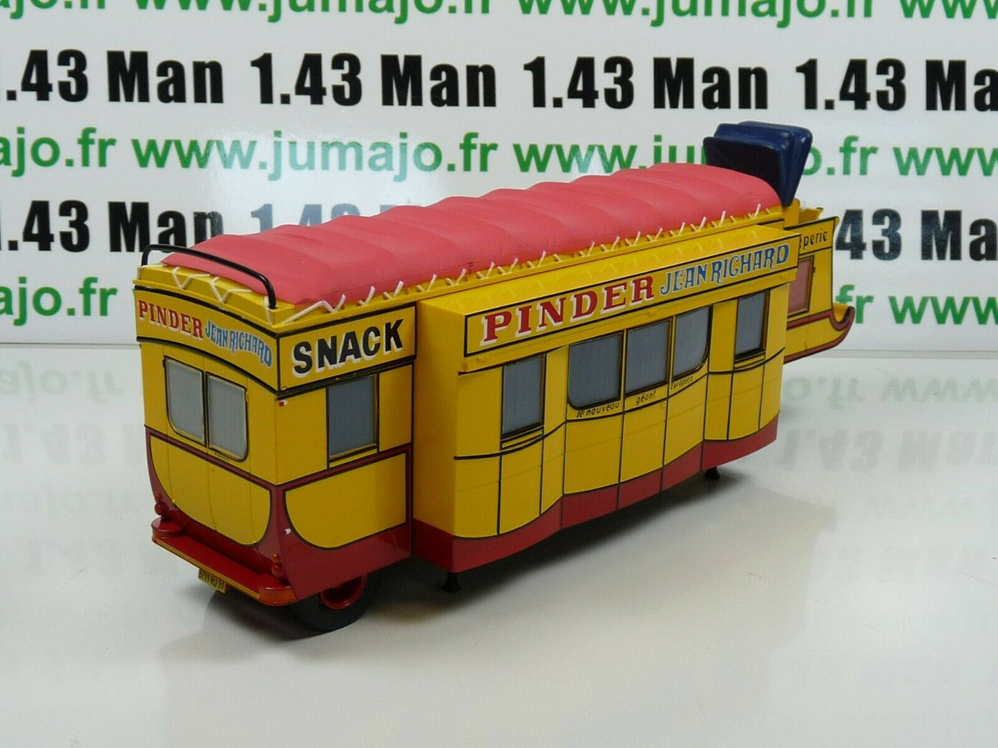 PIN5 1/43 IXO CIRQUE PINDER : Remorque CREPERIE Postillon