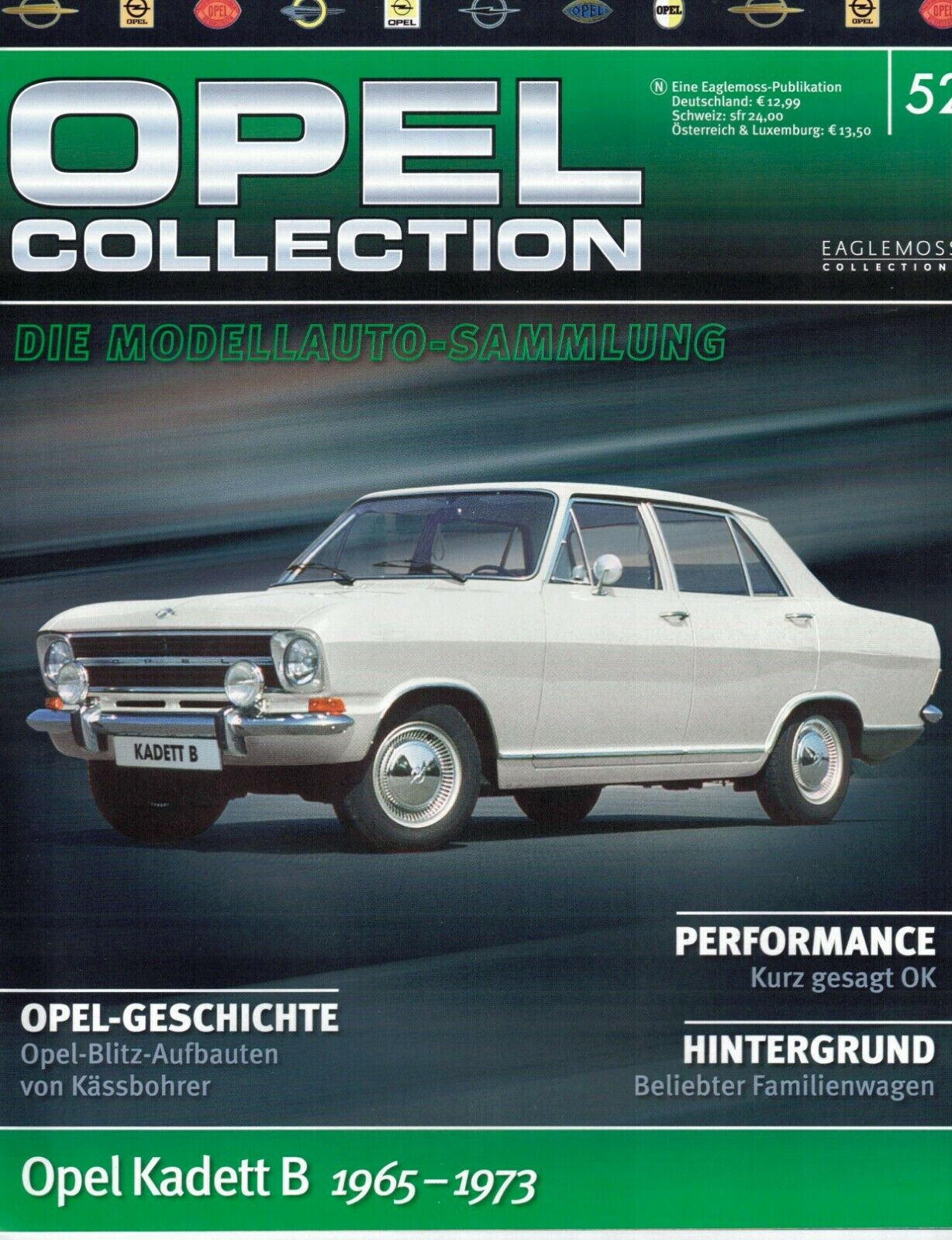 LOT 12 FASCICULES eaglemoss OPEL en allemand 22,44,50,52,53,60,63,65,70,74,76,79