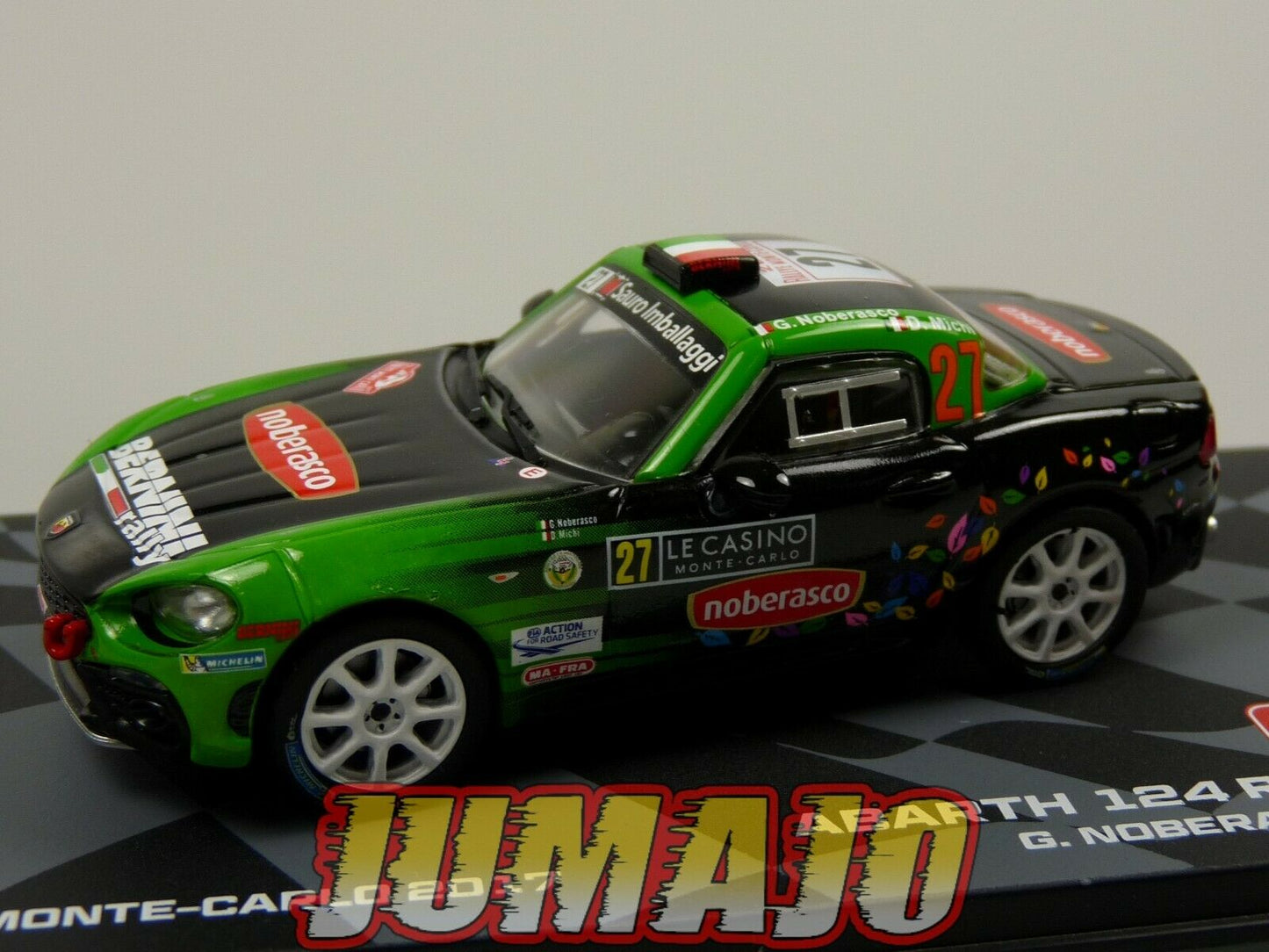 RMIT34 1/43 IXO Rallye Monte Carlo : FIAT Abarth 124 Rally RGT 2017 #27 G.Noberasco