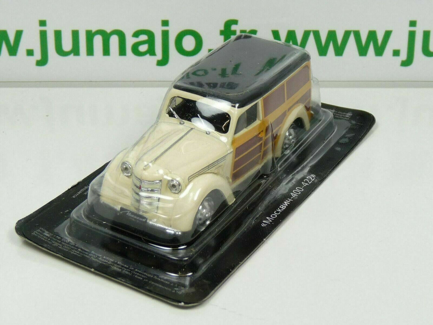 RUS3 Voiture 1/43 IXO déagostini RUSSE URSS : MOSKVITCH 400-420 WOODIE VAN