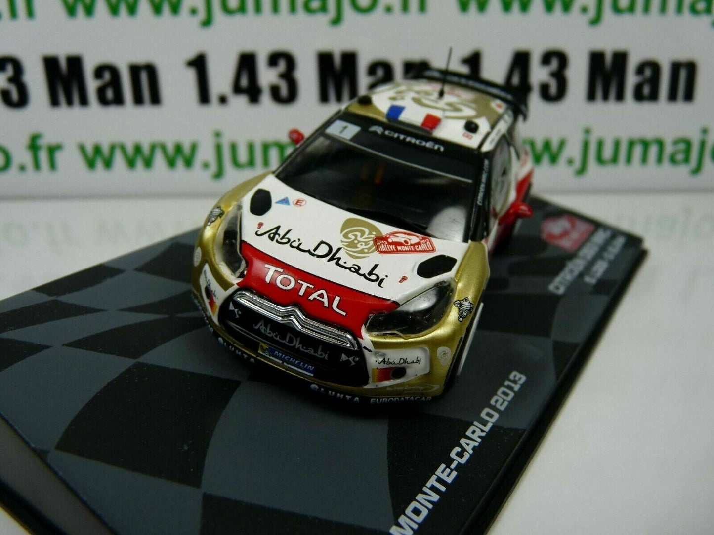 LOT 2X 1/43 IXO Rallye CITROËN DS3 WRC LOEB Alsace 2013 / Monte carlo 2013