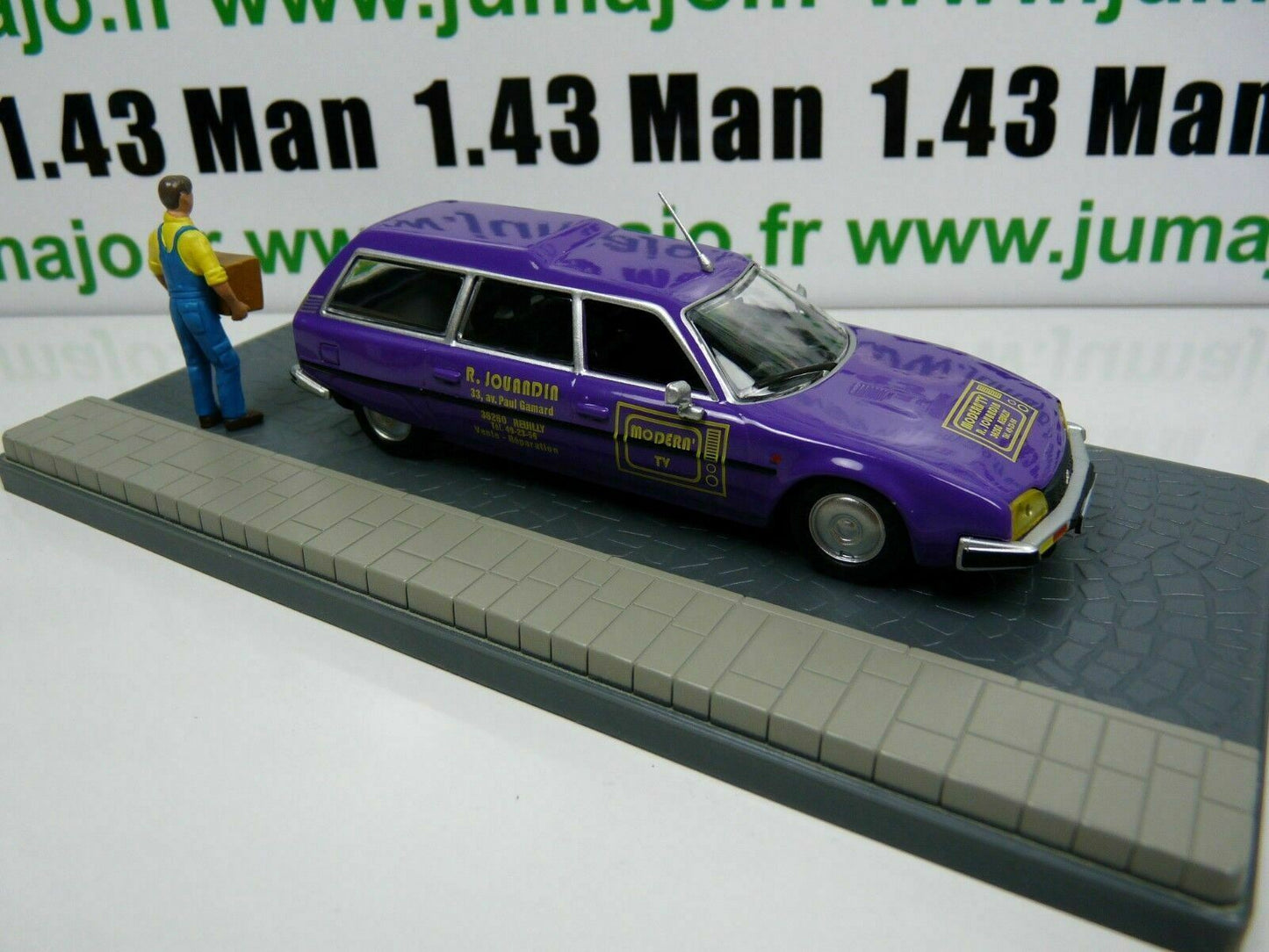 PU8 Voiture 1/43 ELIGOR Petits Utilitaires CITROEN CX break dépanneur TV