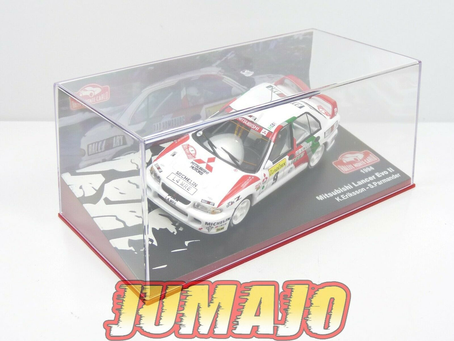 RMC117 Voiture 1/43 IXO Altaya Rallye Monte-Carlo MITSUBISHI Lancer EVO II 1994 #9 Eriksson