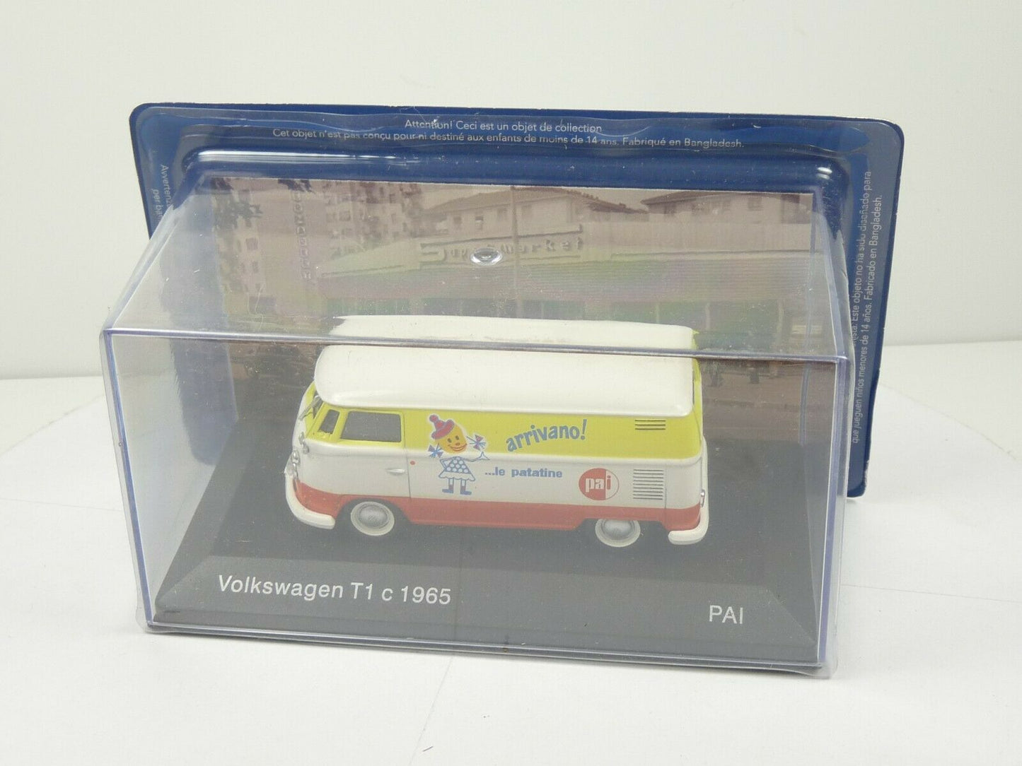 VCE4 1/43 IXO Commerciale Epoque : Volkswagen Kombi T1 c 1965 PAI