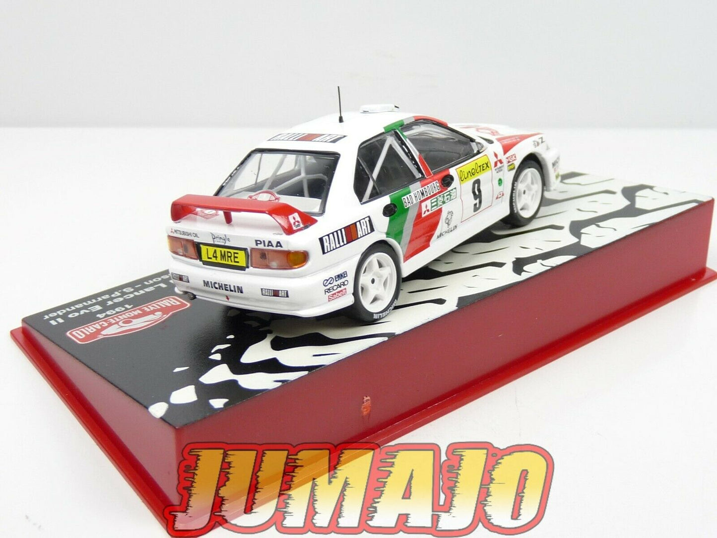 RMC117 Voiture 1/43 IXO Altaya Rallye Monte-Carlo MITSUBISHI Lancer EVO II 1994 #9 Eriksson