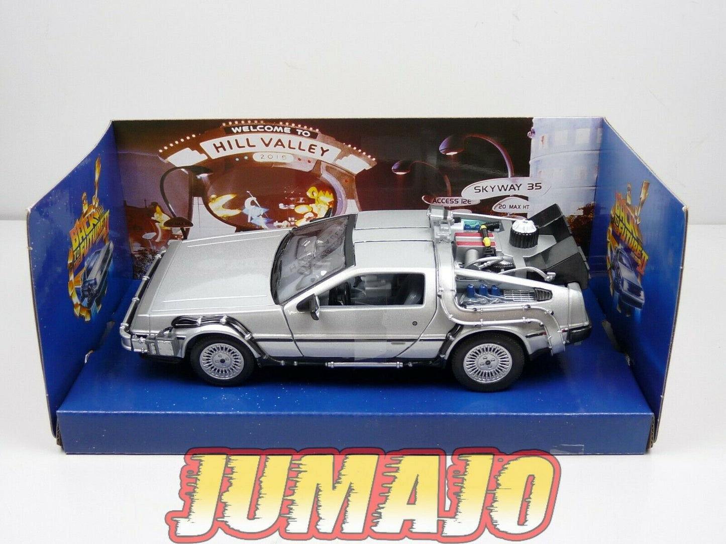 FIL34 Voiture 1/24 WELLY : DELOREAN RETOUR VERS LE FUTUR II "back to the future"
