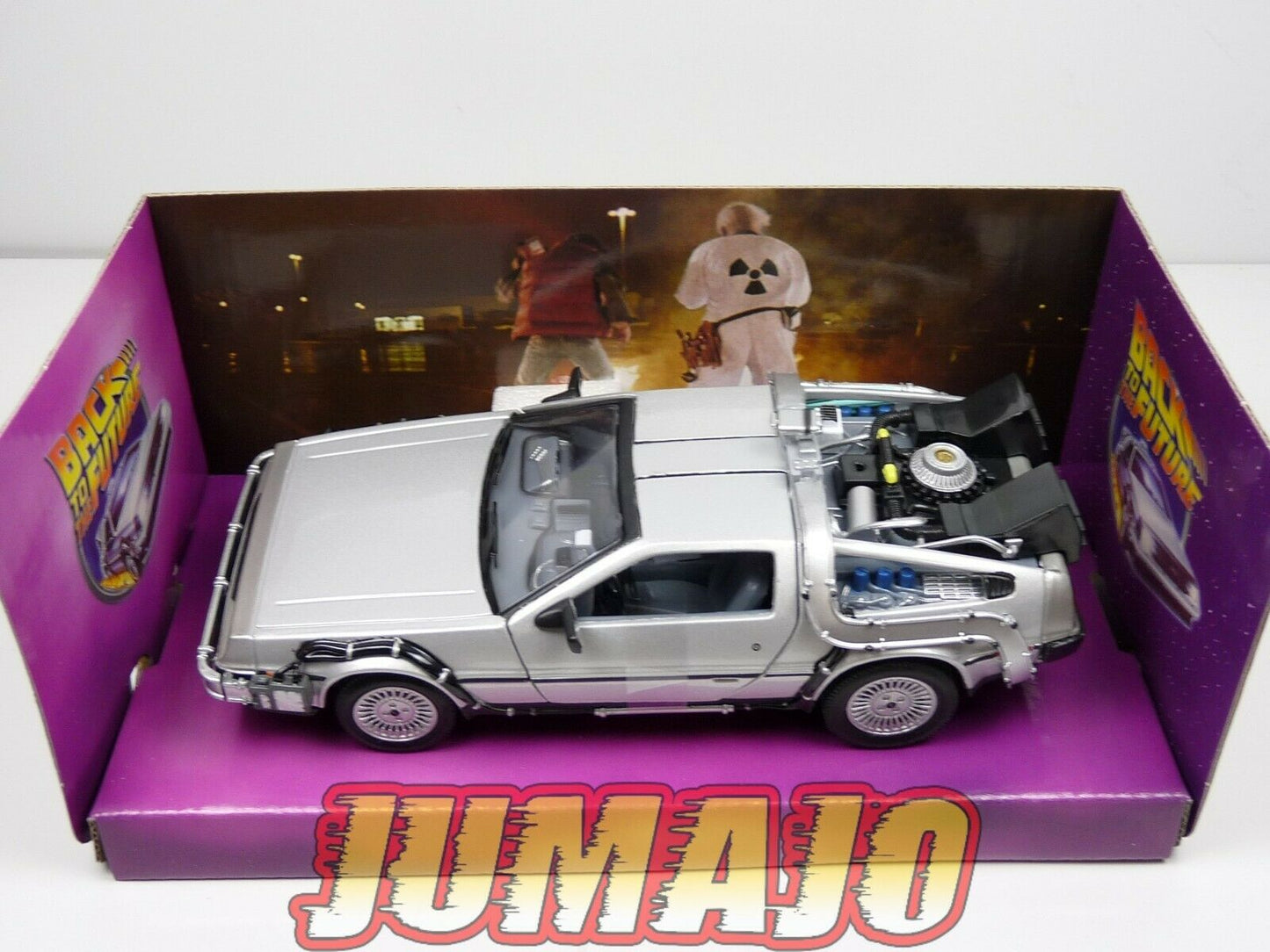 LOT 2 Voiture 1/24 WELLY DELOREAN RETOUR VERS LE FUTUR I II "back to the future"