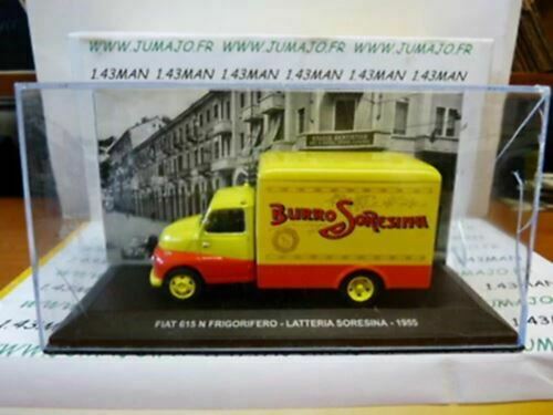 PIT55 1/43 IXO Véhicules d'époque ITALIE : FIAT 615 N Frigorifero Lait Soresina