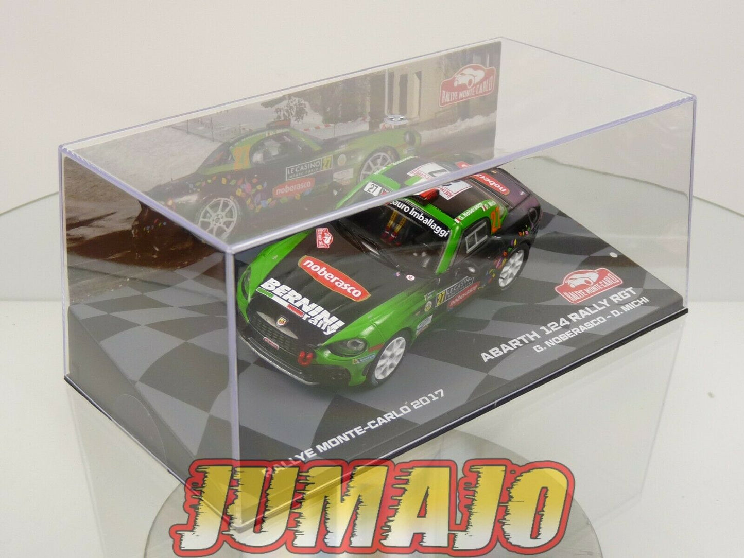 RMIT34 1/43 IXO Rallye Monte Carlo : FIAT Abarth 124 Rally RGT 2017 #27 G.Noberasco