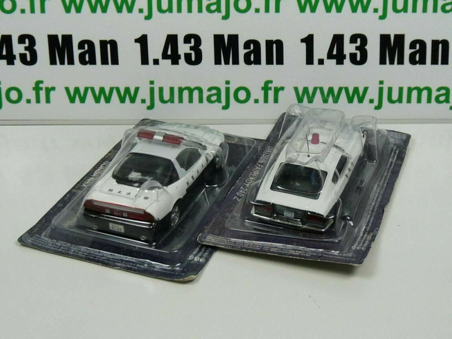 lot 2 X 1/43 IST deAgostini Police du Monde : UK HONDA NSX Datsun 240Z PM5 + PM8
