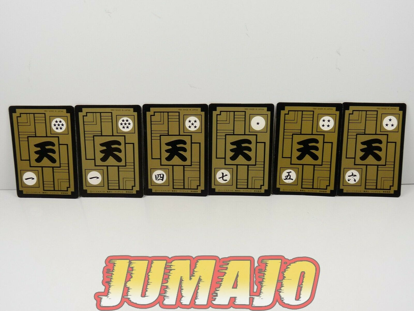 DBZ lot 6 cartes Dragon Ball Z : Vegeta goku gohan goten C-18 Videl