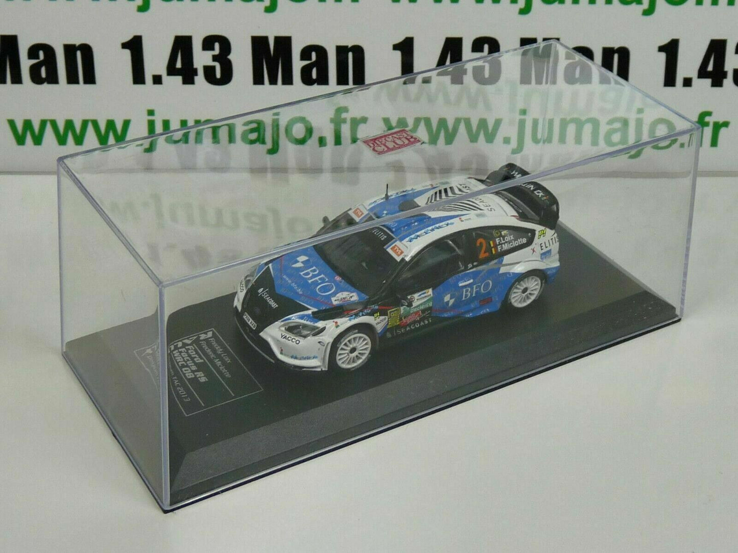 RD25 1/43 IXO Direkt Rallye Ford FOcus RS WRC 08 Belgium F.LOIX / F.MICHOTTE #2